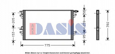 AKS DASIS 182031n -  Конденсатор, кондиционер
